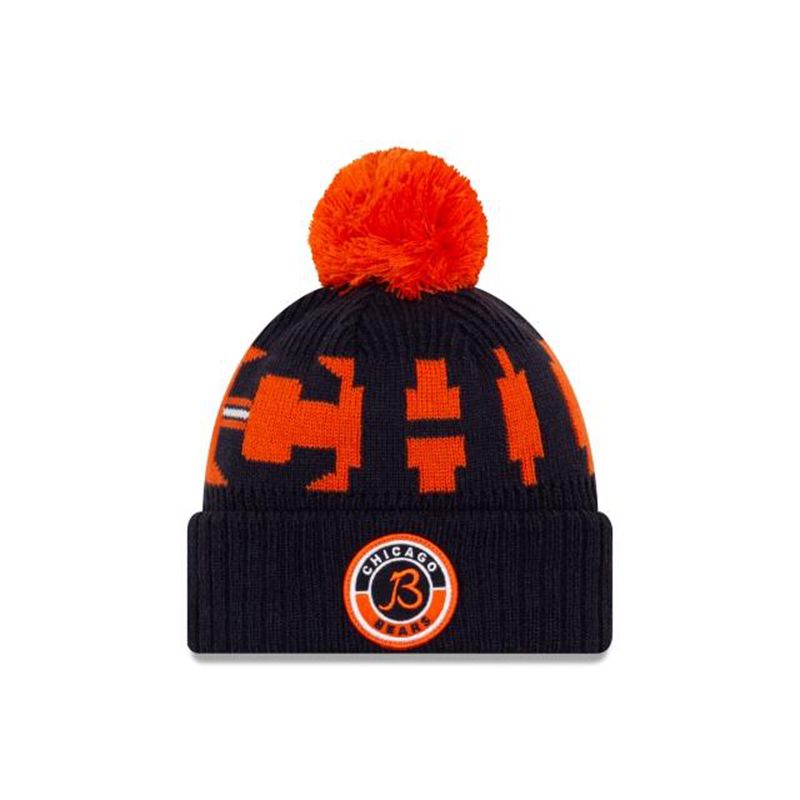 NFL Chicago Bears Cold Weather Sport Knit (VDB3727) - Blue New Era Beanies